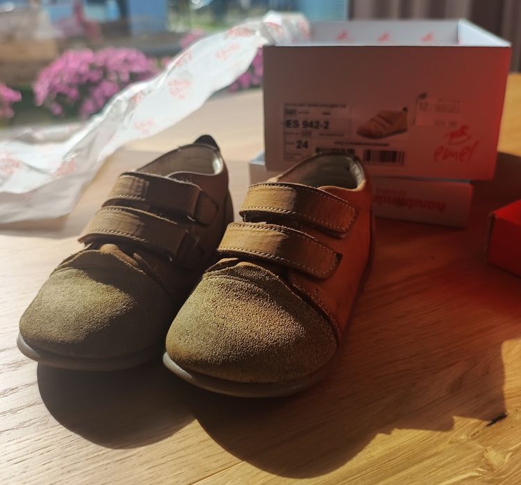 Buty Emel 24 musztardowe trzewiki
