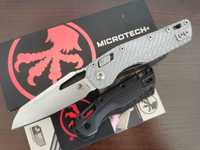 Nóż Microtech MSI + Customowe okładziny Silver twill