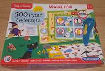 500 pytań zwierzęta- mówiące pióro