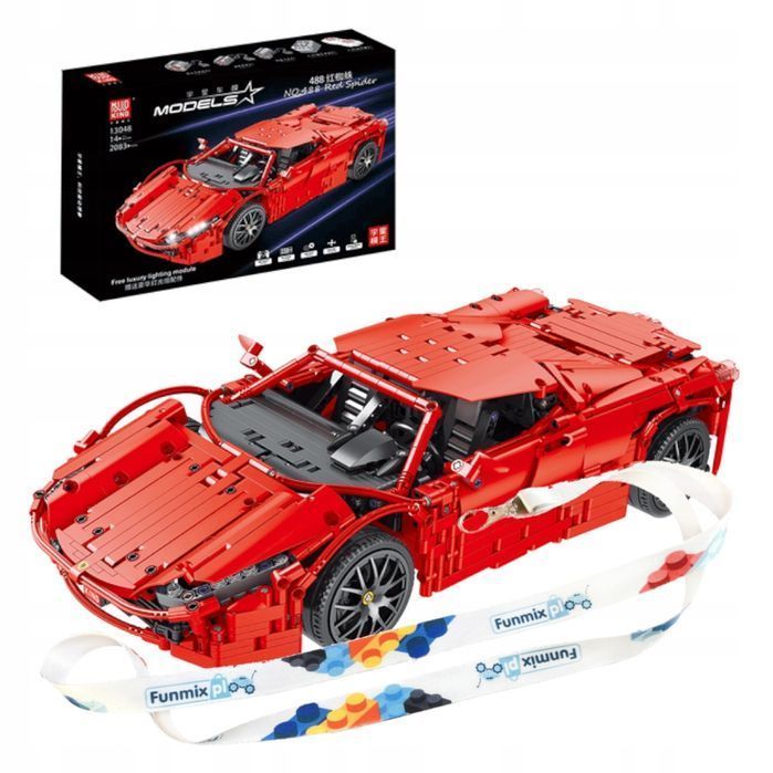 Klocki auto technic sportowe sterowane 2083 el. mould king 13048