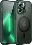 Plecki Etui JETech iPhone 13 Pro 6.1" MagSafe zielone wstrząsoodporne