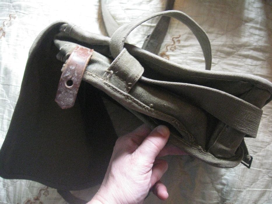 Polska torba sanitarna apteczka wojskowa 1937 WP sygnowana . ANTYK