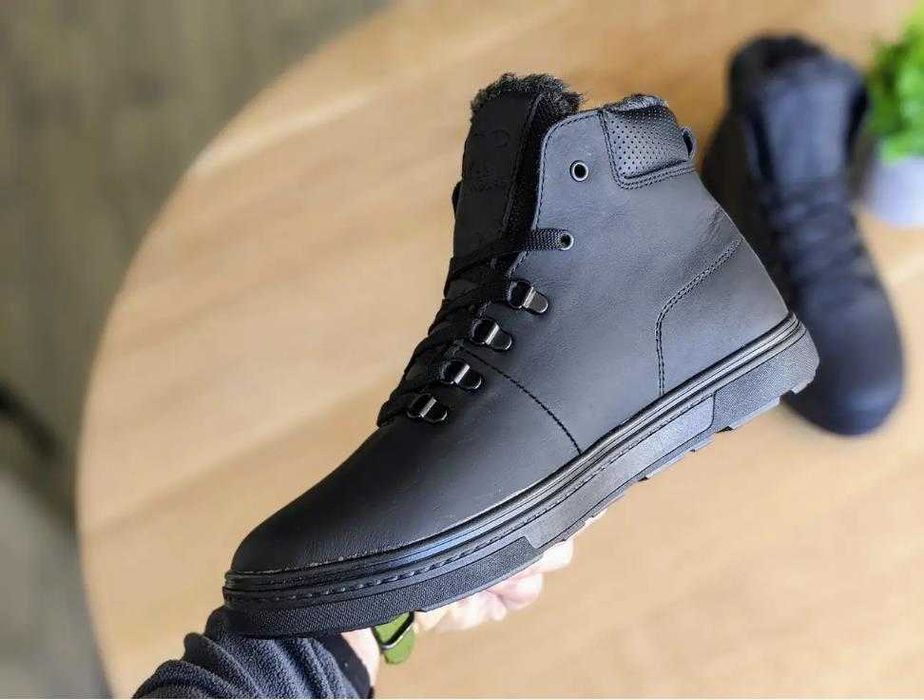 Чоловічі зимові черевики натуральна шкіра Ботинки мужские зимние кожа