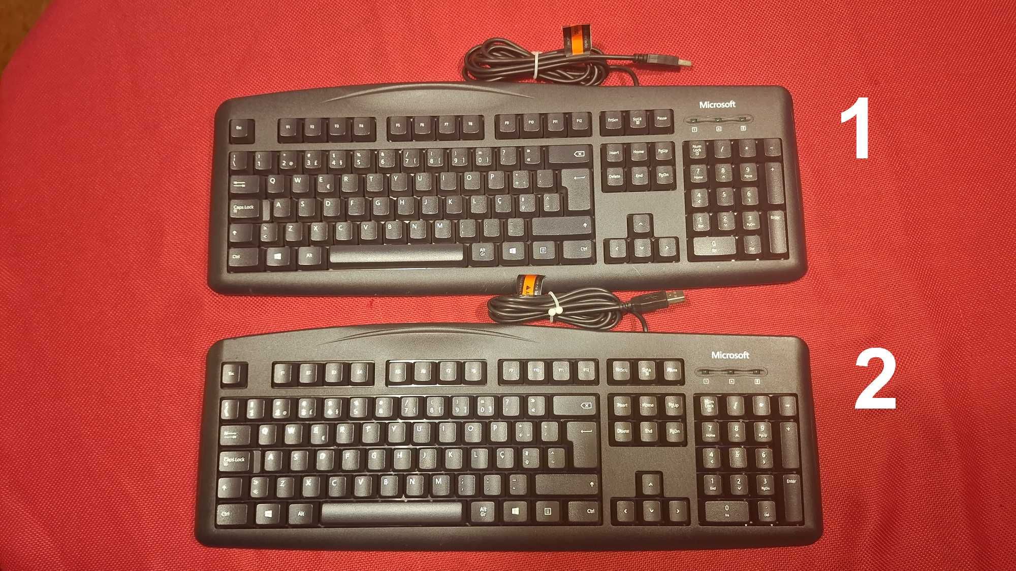 Teclados e Ratos PS2, DIN, USB