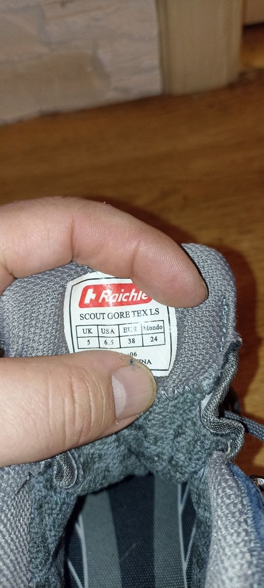 Buty Trekkingowe Raichle Gore Tex Vibram Nr 38 Stan Bardzo Dobry!