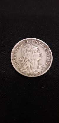 Moeda de 50 Centavos de 1957 República Porrtuguesa