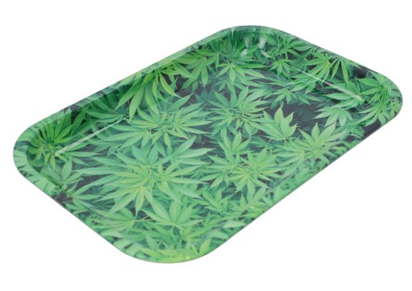 Taca Metalowa do Kręcenia Papierosów i Ziół 27x16 cm