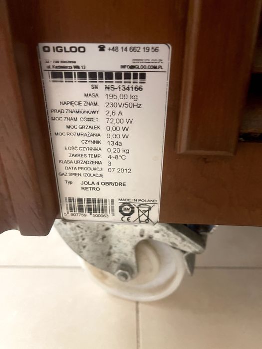 Witryna chłodnicza JOLA 4 OBR/DRE RETRO
