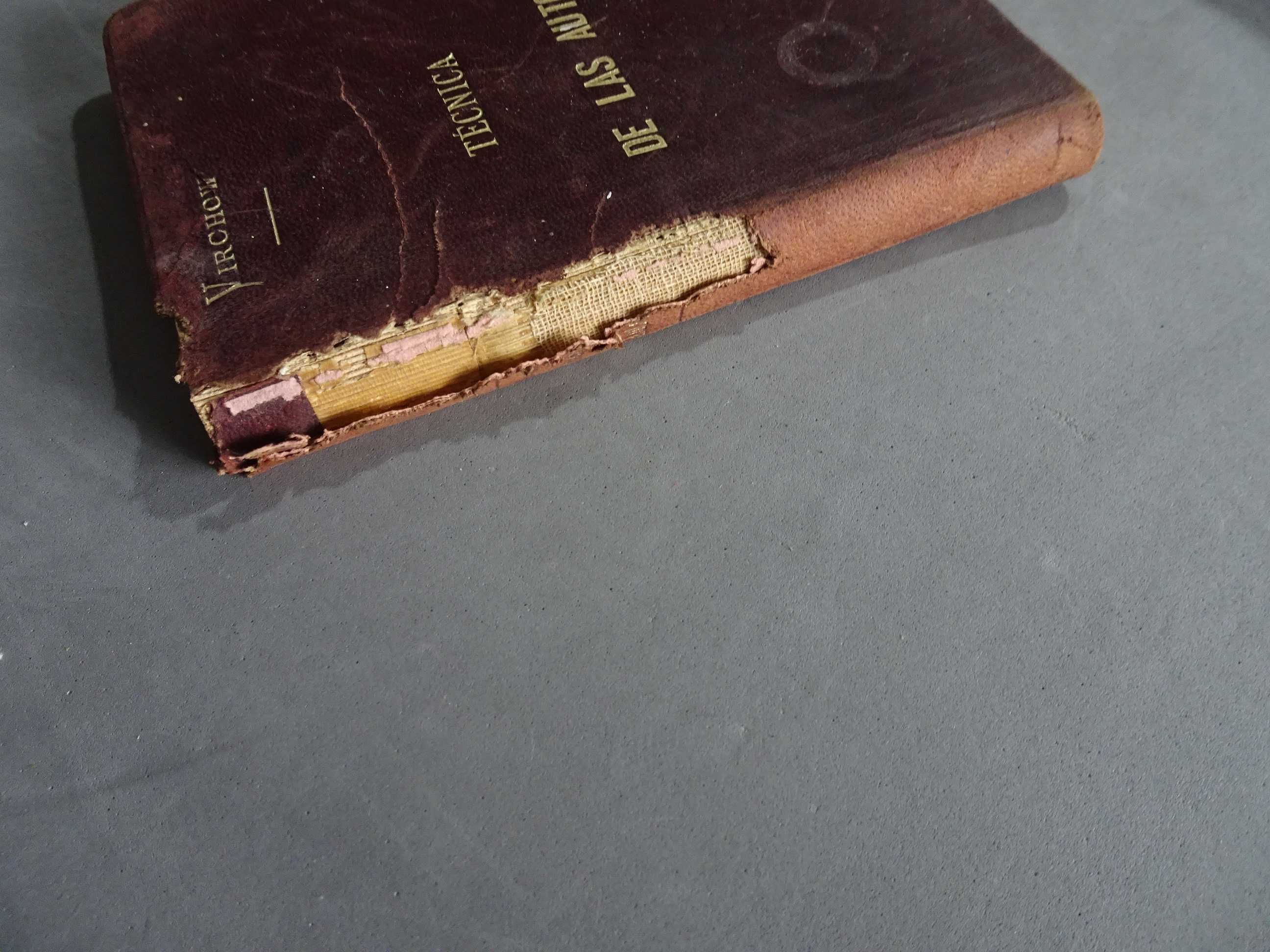 Livro - Técnica de las autopsias - Yirchow - Técnica das autópsias