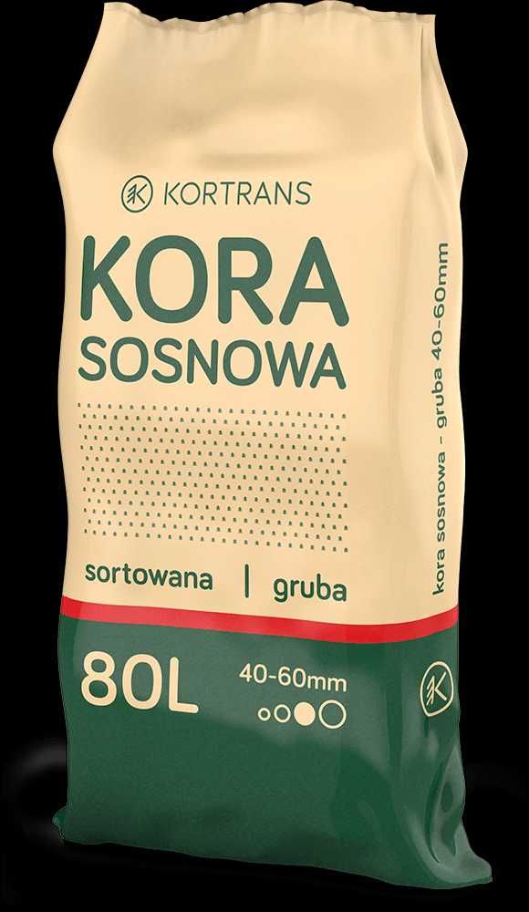 Kora sosnowa gruba 40-60 mm worek 80 litrów