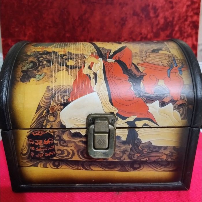 Большая шкатулка в японском стиле дерево