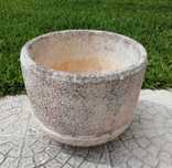 Vaso em betão cimento com marmorite