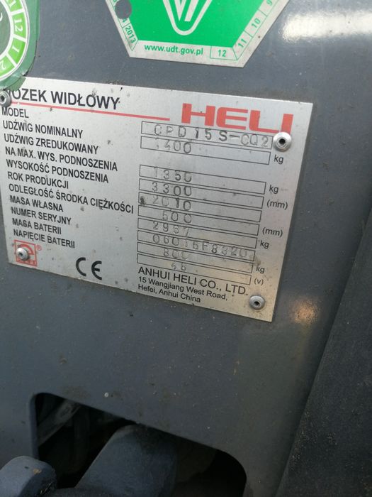 Okazja Wózek widłowy Heli