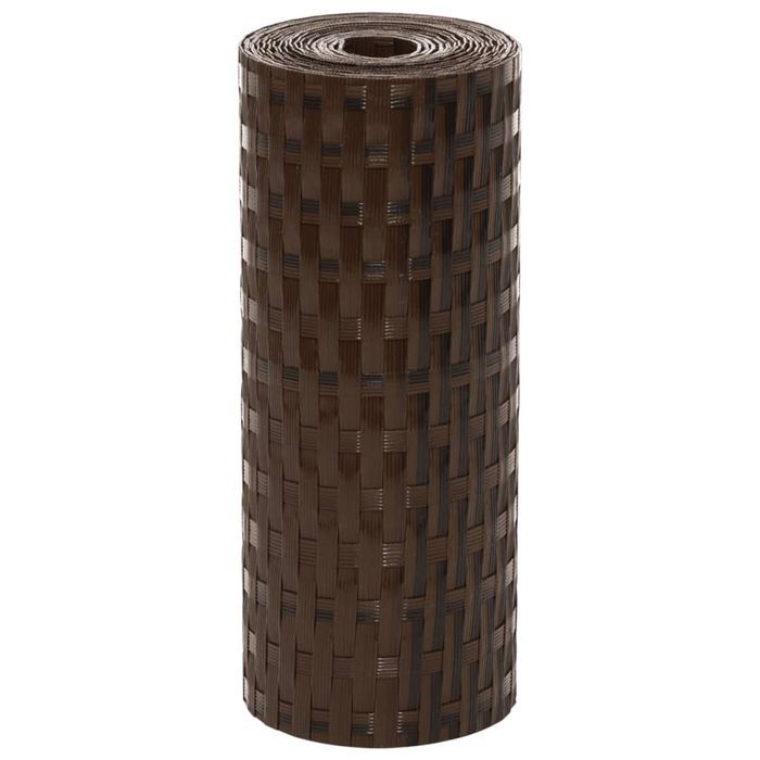 Vidaxl Parawany Balkonowe, 5 Szt., Brązowo-Czarne, 255X19Cm, Rattan Pe