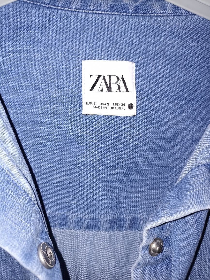 Koszula jeansowa Zara 36 gratis sukienka Zara xs