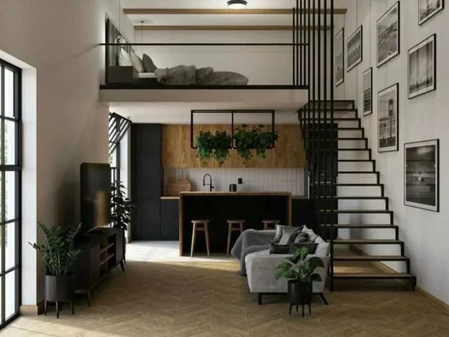 antresola wewnętrzna, balkon dostawny, balkon wiszący, taras dostawny