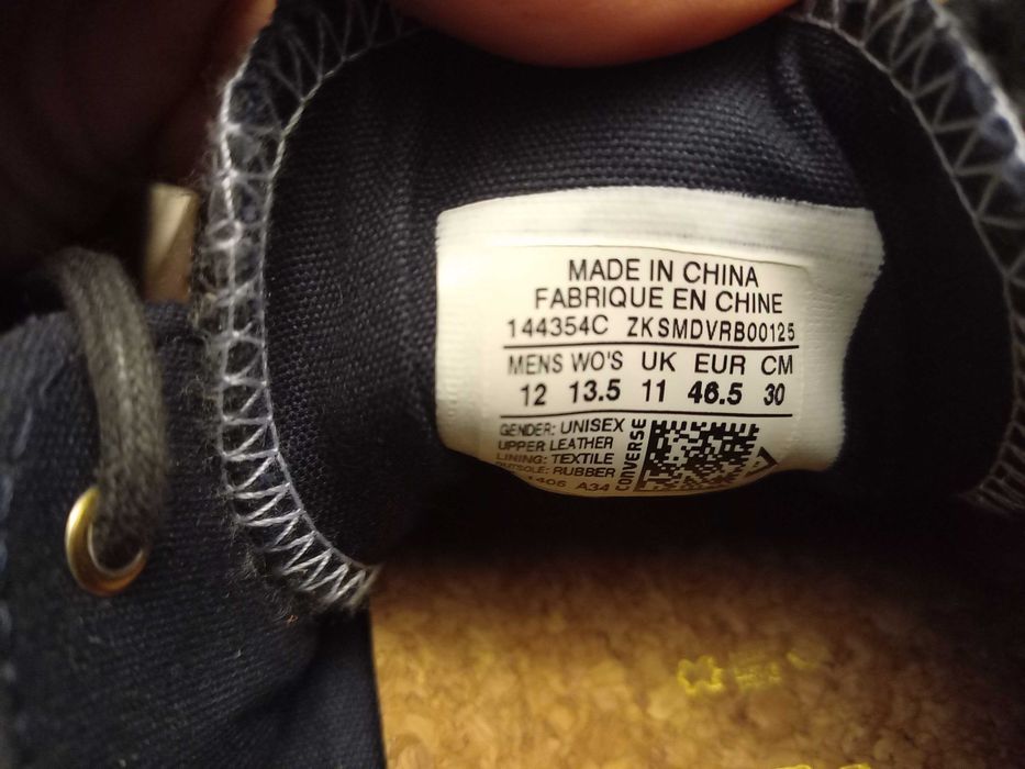 Кеды Converse Jack Purcell размер 46,5.