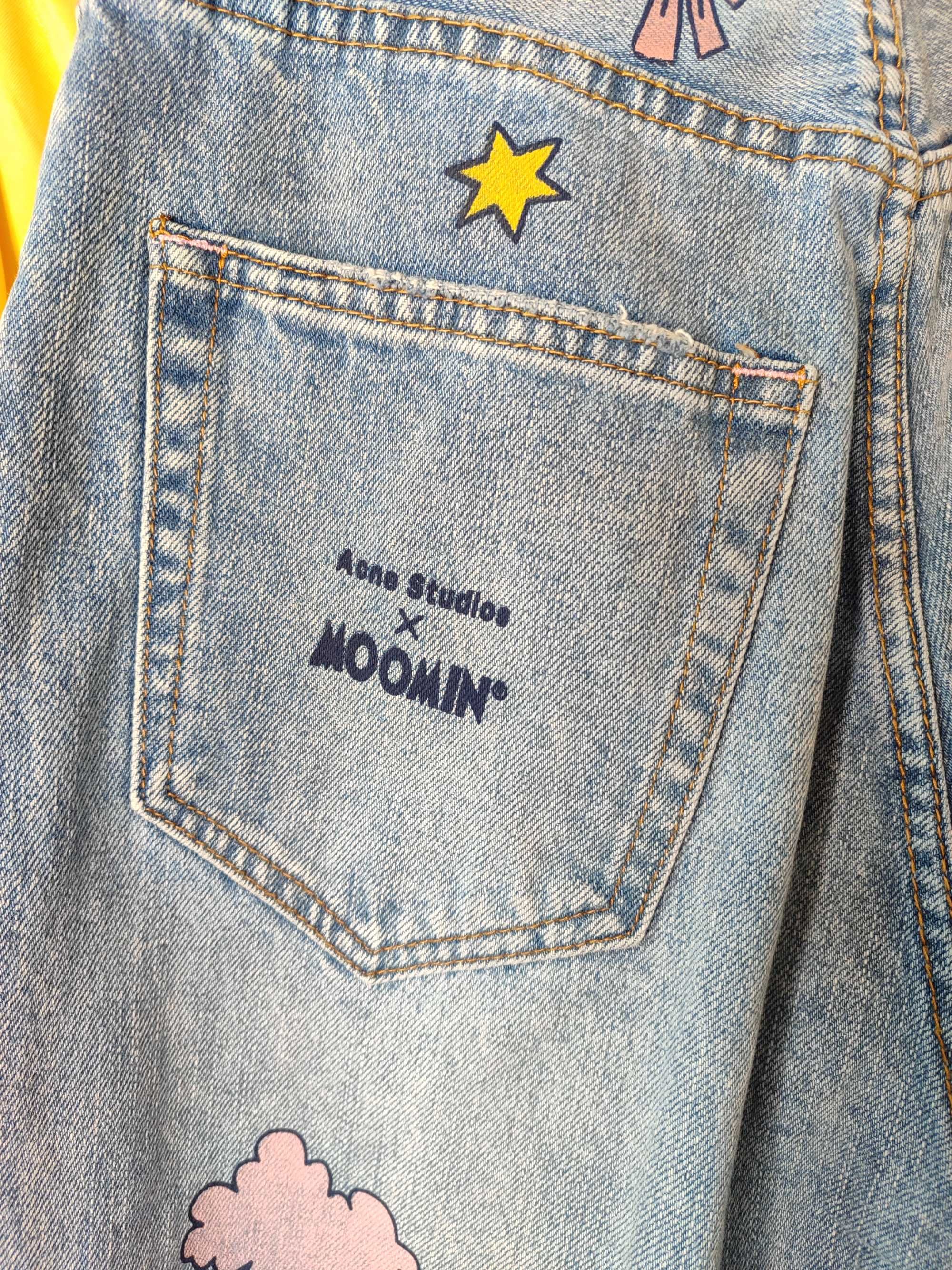 Джинси Acne Studios x Moomin Super Baggy Fit Jeans Blue