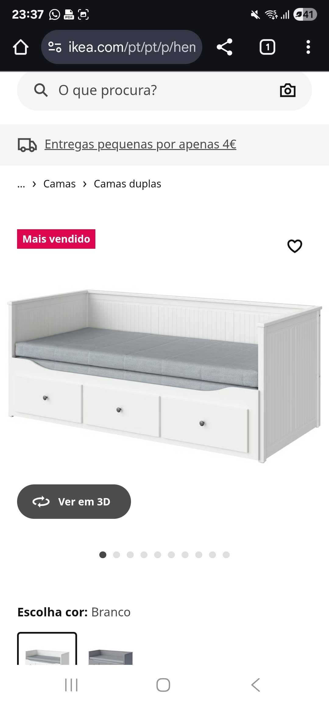Cama ikeia como nova