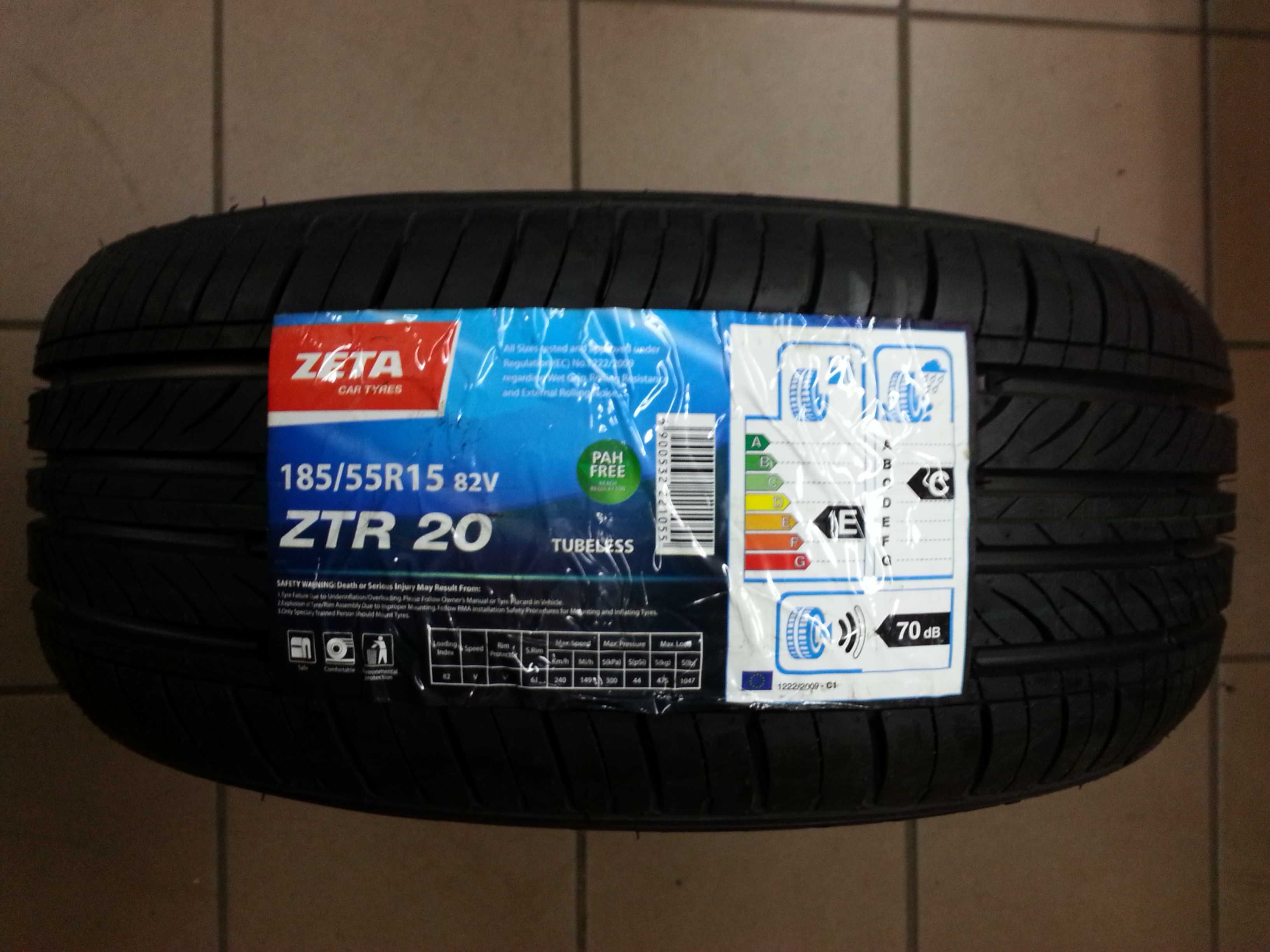 Opony 185/55r15 82V Zeta ZTR-20