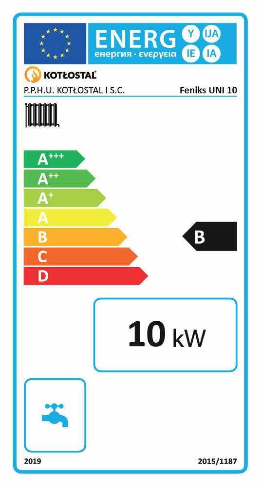 Kocioł zasypowy Feniks UNI 10 kW