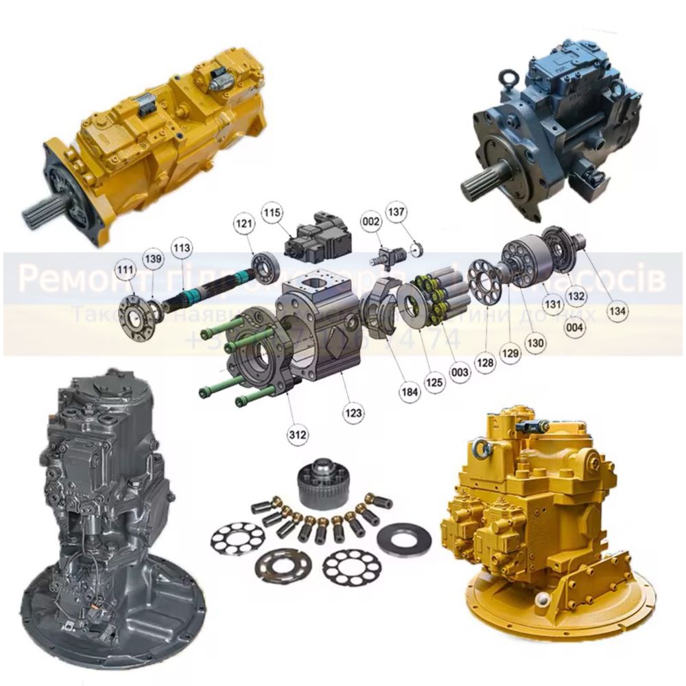 Гідронасоси Sauer-Danfoss A10VO, A10VSO, A4VG + Ремонт, запчастини