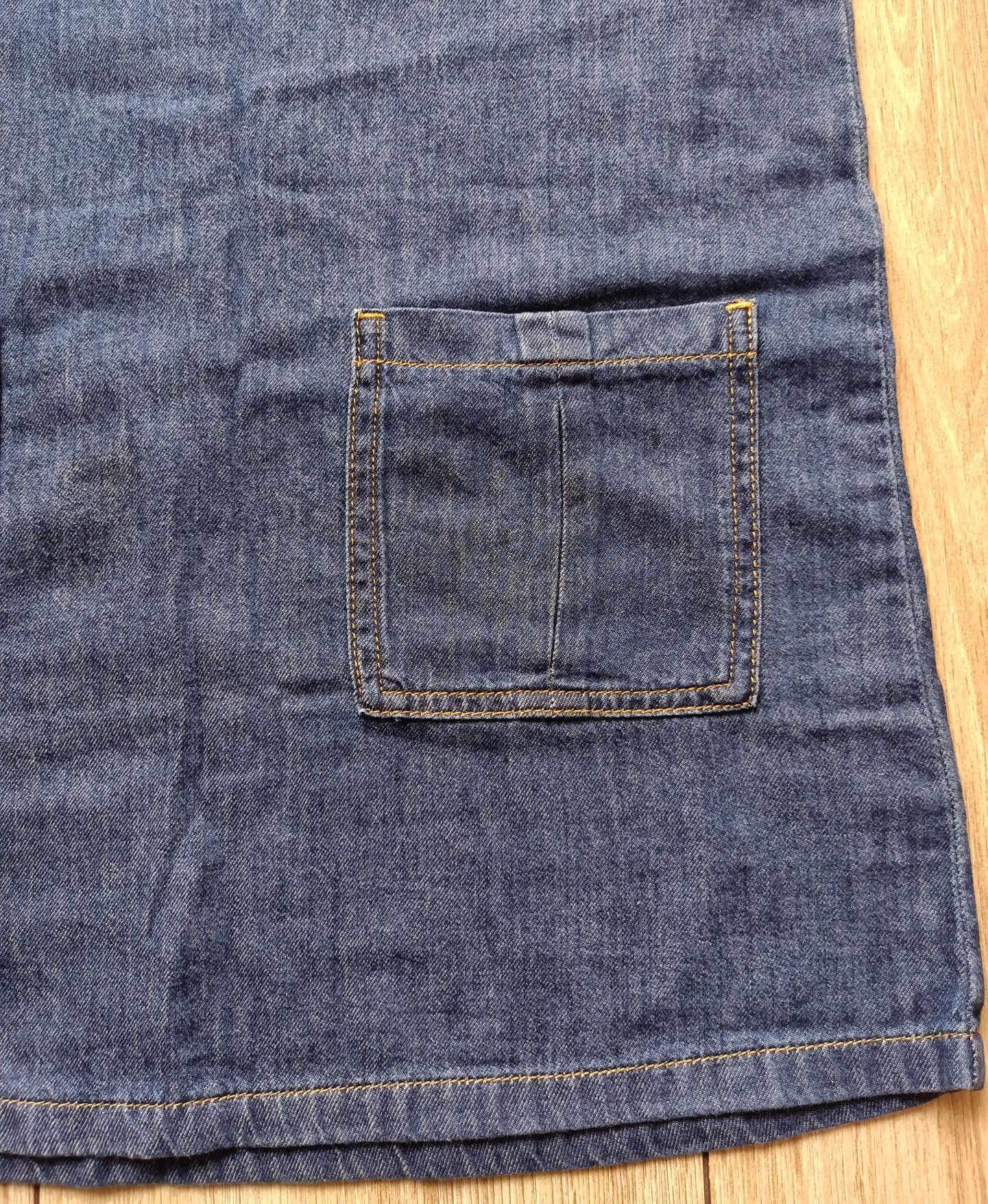 Next Sukienka jeansowa, kieszenie, r. 134 - 9 lat