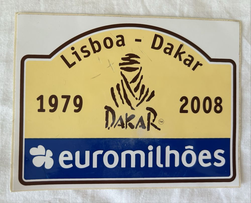 3 autocoloantes originais lisboa - dakar 2008