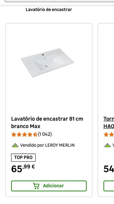 1 móvel casa de banho, com dois lavatórios