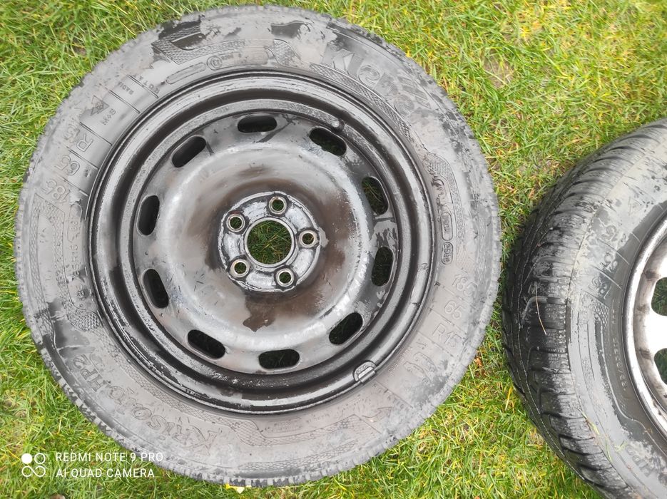 Sprzedam felgi 5x100 ET38+opony kleber krisalp HP2 185/65/15 zima