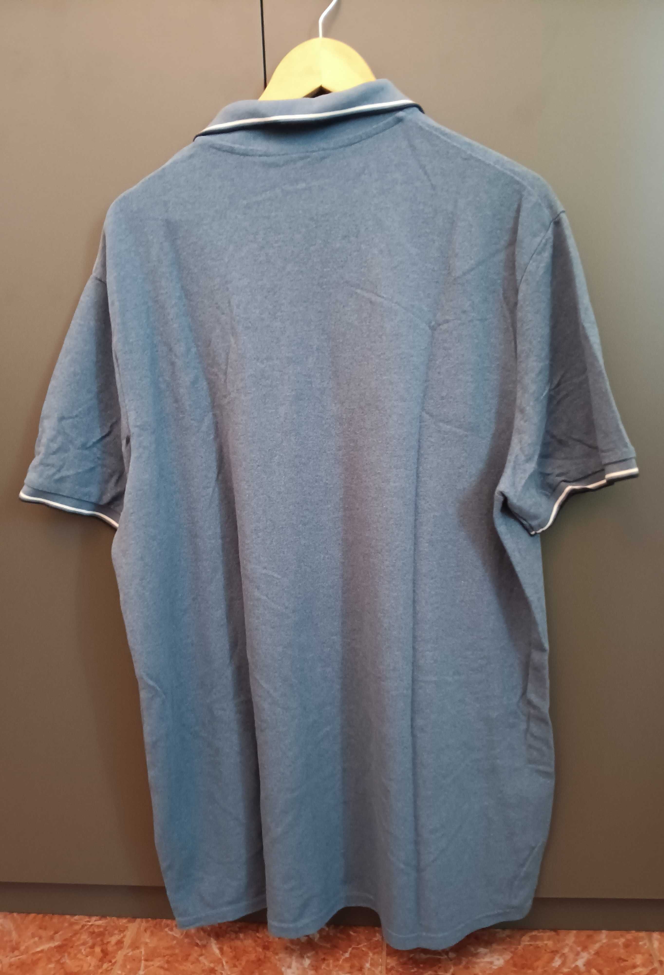 T-shirt, polo azul C&A, XXL