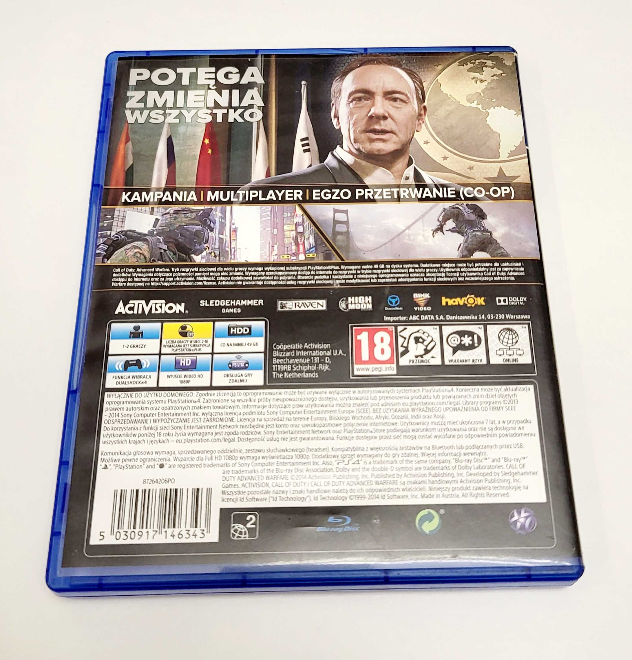 Gra Call Of Duty Advanced Warfare PL PS4 PS5 Playstation 4 5