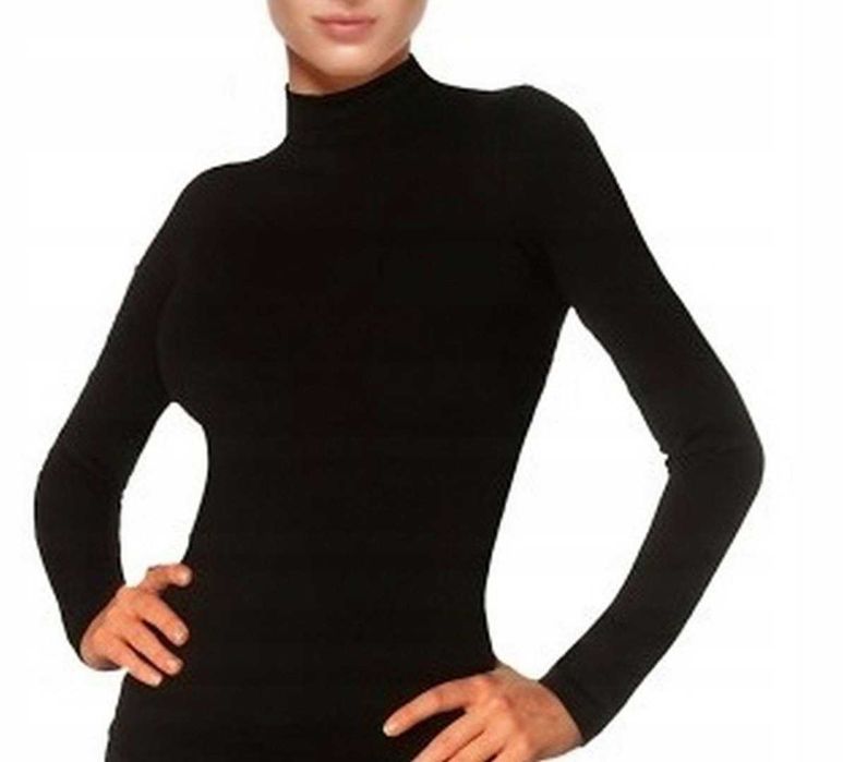 GATTA Półgolf z Długim Rękawem Bezszwowym Czarny roz. M