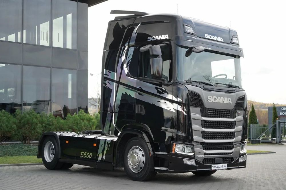 Scania S 500 / RETARDER / KLIMA POSTOJOWA / CAŁA NA PODUSZKACH / OPONY 100%