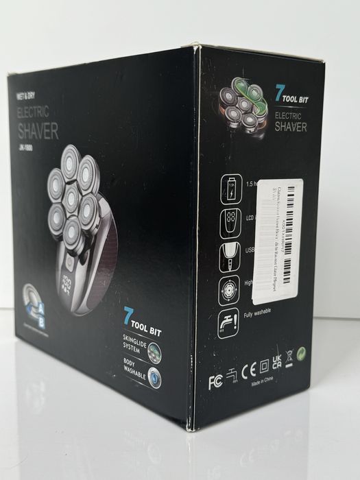 Електрична бритва роторна машинка для голови стайлер Wet&dry JK-1800