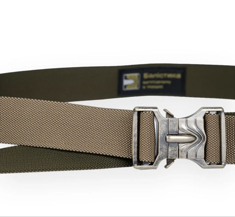 Ремінь з металевою пряжкою "Балістика" (Олива/Койот)