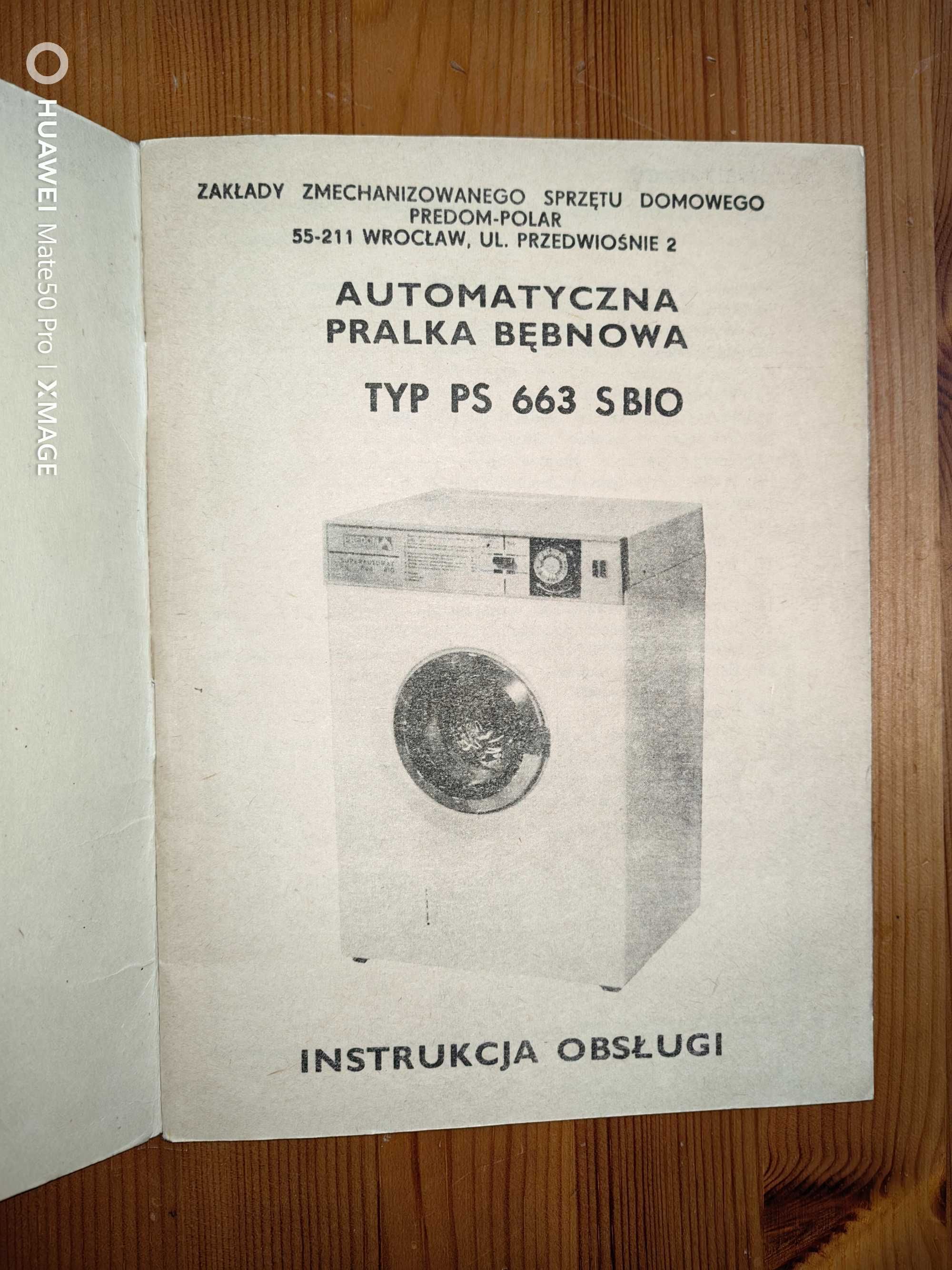 - Instrukcja obslugi do pralki bebnowej Predom/Polar PS 663 S BIO