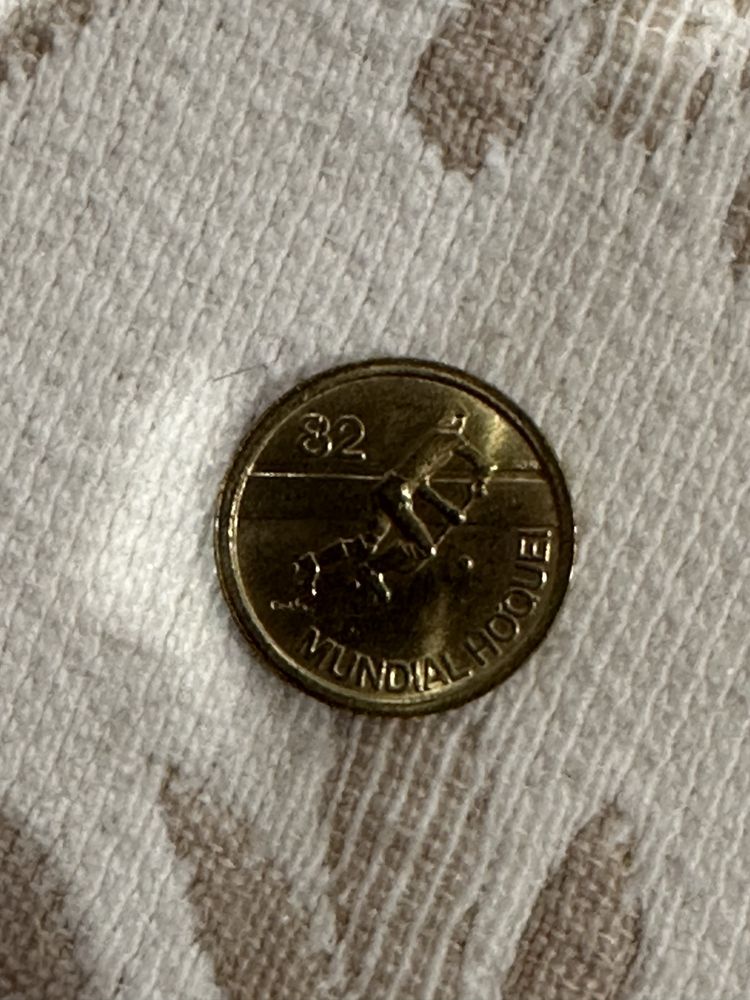 Moeda de 1 escudo mundial de hoquei de 1982