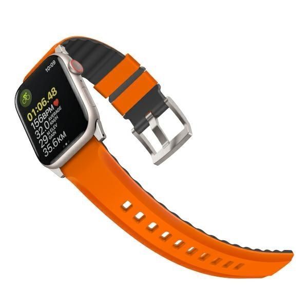 Pasek Uniq Linus Apple Watch 42-49mm Pomarańczowy Suszona Pomarańcza