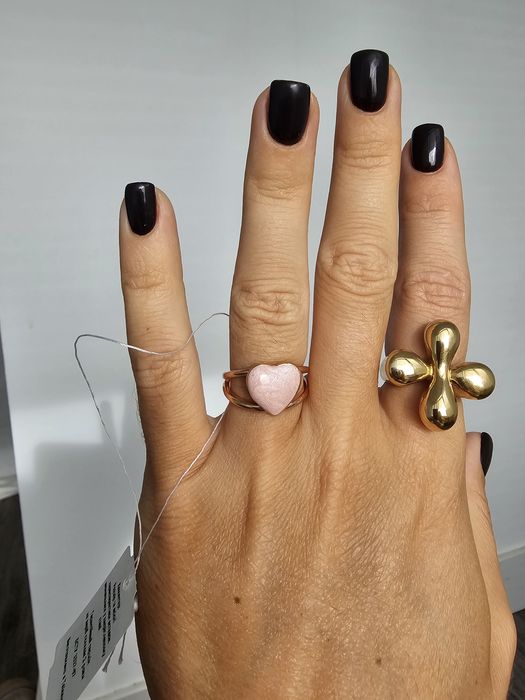 Нова каблучка Pandora срібло рожеве золото 18.5 розмір