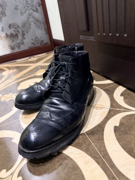 Шкіряні зимові чоботи чоловічі сапоги 44 р