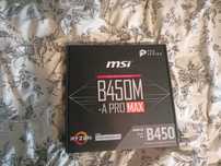 MSI B450M-A PRO MAX + pudełko komplet