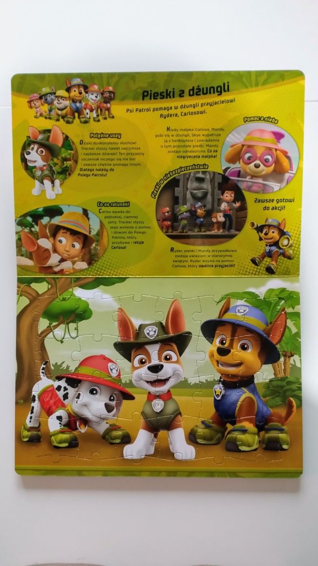 Książka z puzzlami Psi Patrol