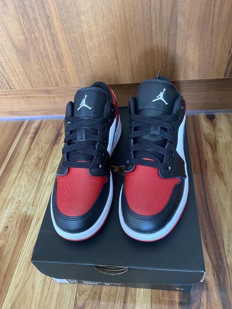 Jordan 1 Low Bred Toe 36