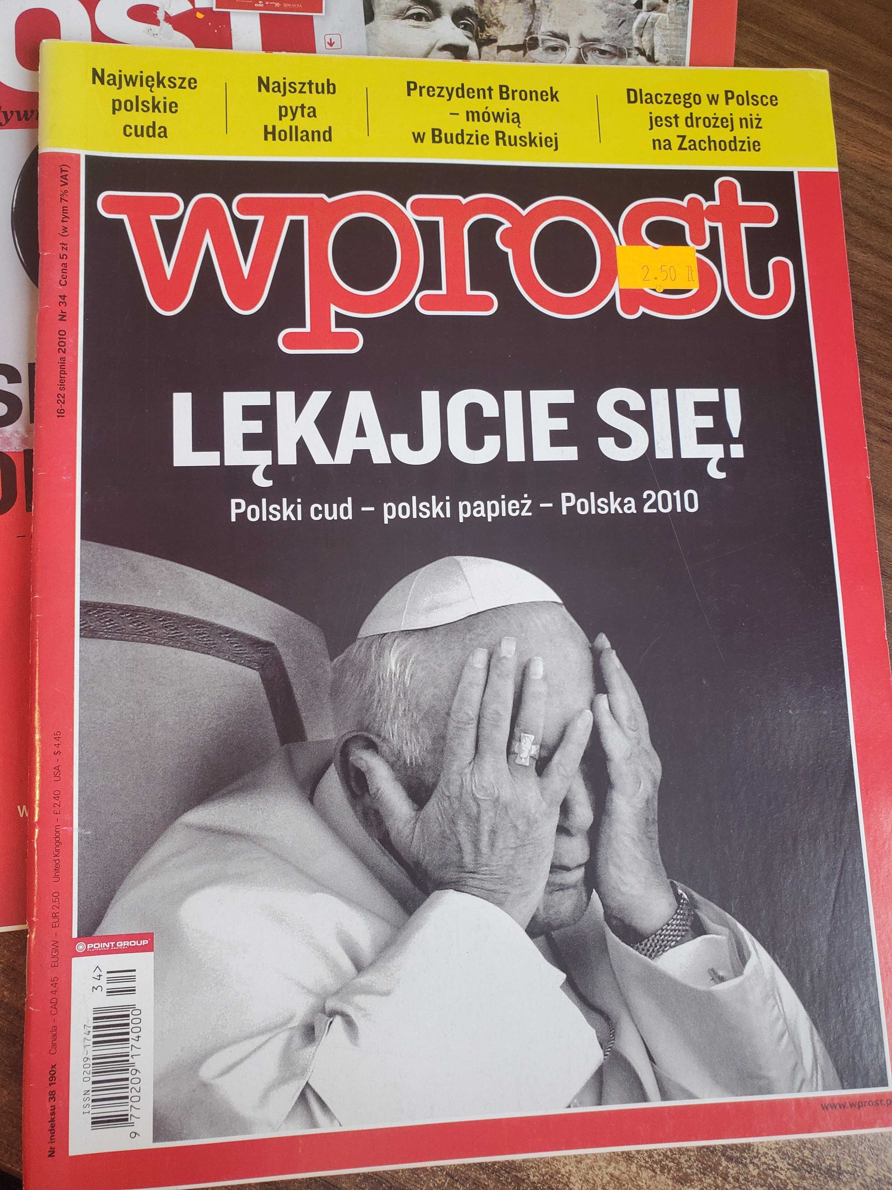 magazyn WPROST numery archiwalne 3 x 2010