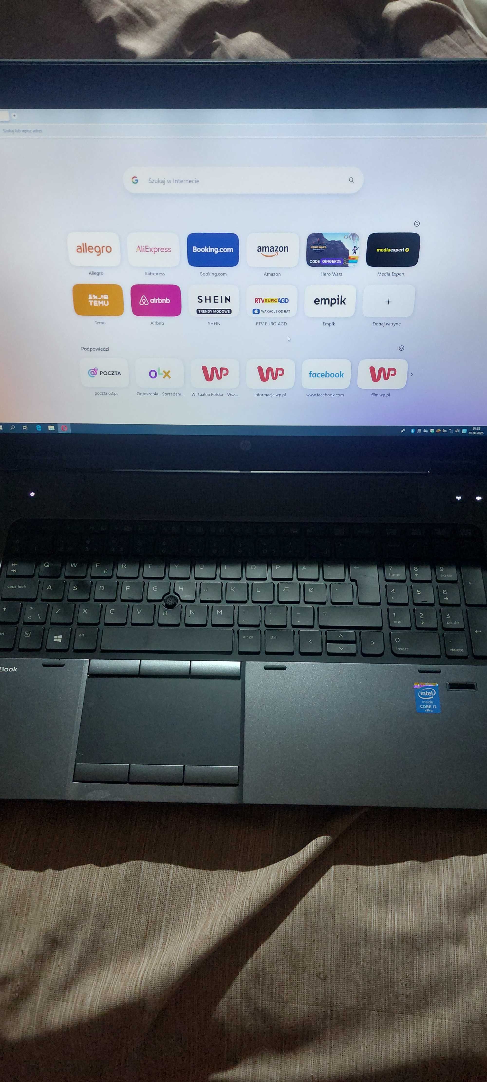 laptop HP 17G2 intern core7 4710 QM