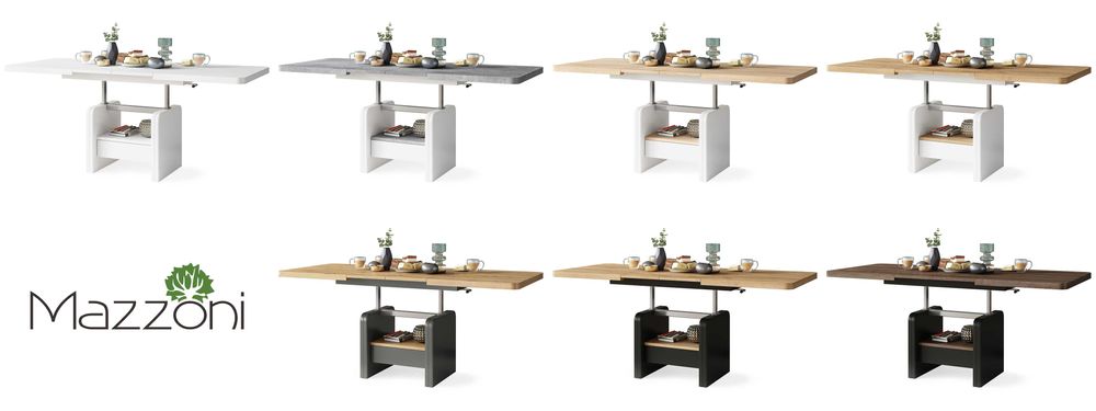 LEXUS Dąb Craft Złoty/Czarny- ŁAWA rozkładana podnoszona ŁAWOSTÓŁ STÓŁ