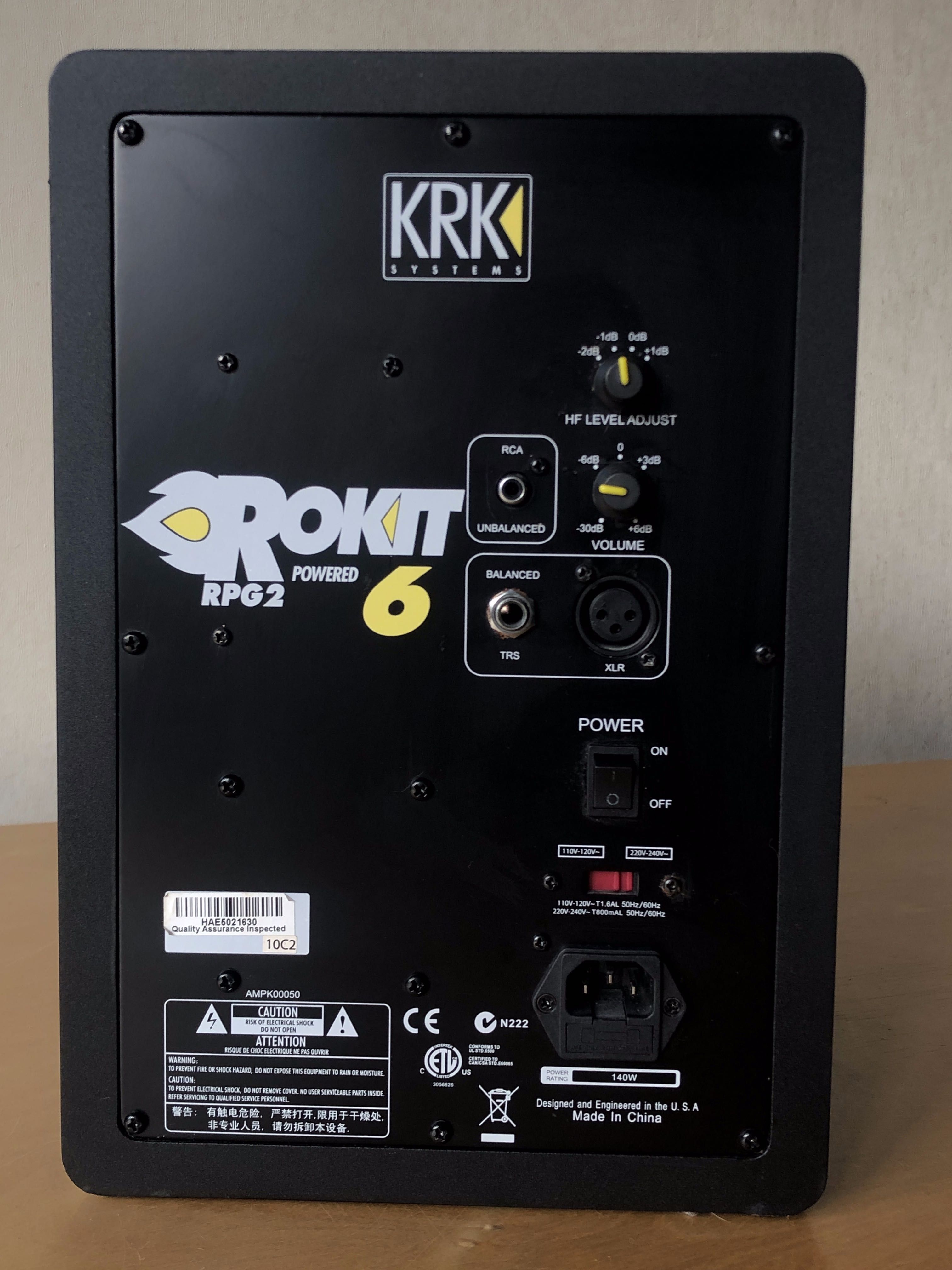 KRK Rokit 6 rpg 2 студійний монітор колонка активна