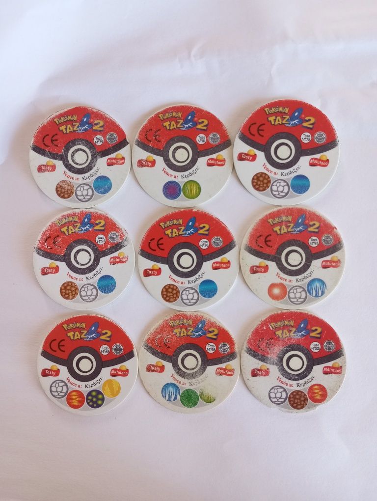 Tazos Pokémon originais Matutano