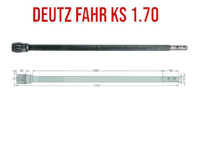 DEUTZ FAHR KS-1.70 Rolka Jezdna , Krzywka różne części nowe Zgrabiarka
